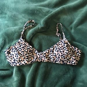 Aerie Leopard Swim Top